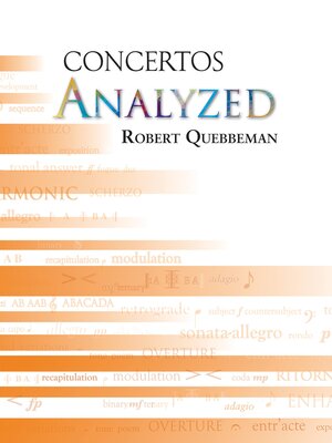 cover image of Concertos Analyzed